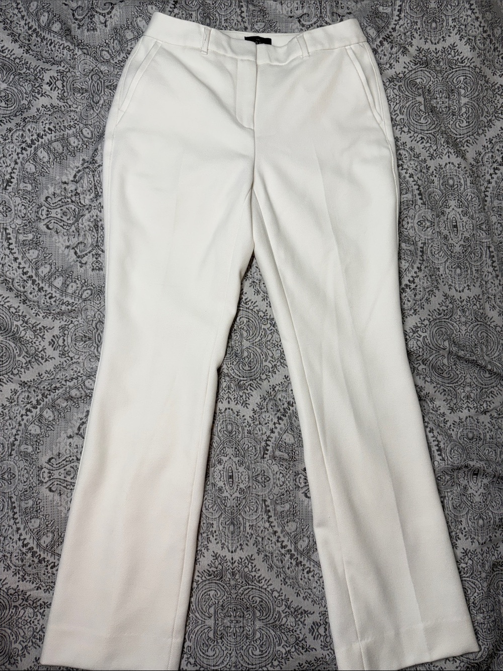 White House Black Marlet Women's Cream Tailored Textured Dress Pants - OS